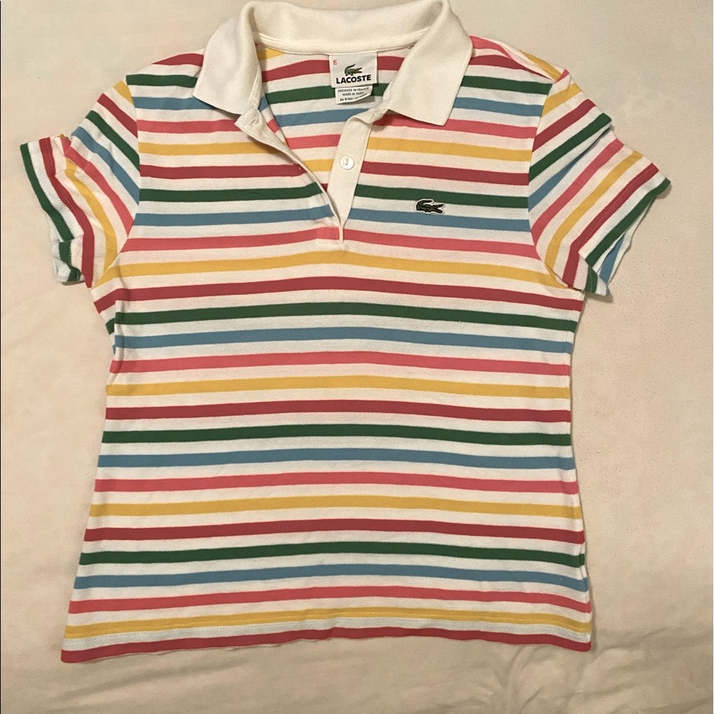Lacoste polo shirt women size 16